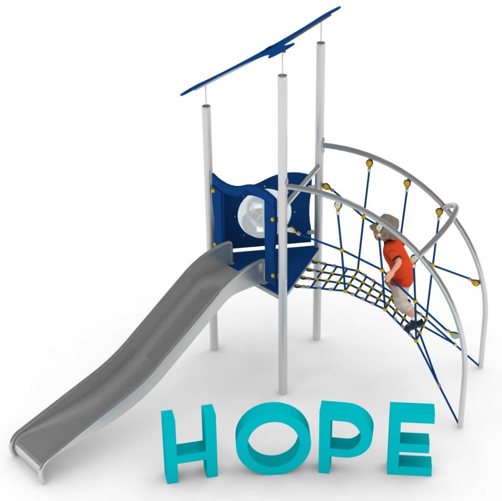 Structure de jeu en corde pour aire de jeux exterieure - HOPE