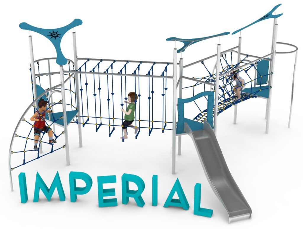 Structure de jeu en corde pour aire de jeux exterieure - IMPERIAL