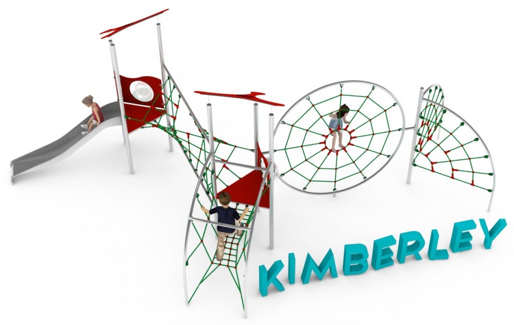 Structure de jeu en corde pour aire de jeux exterieure - KIMBERLEY
