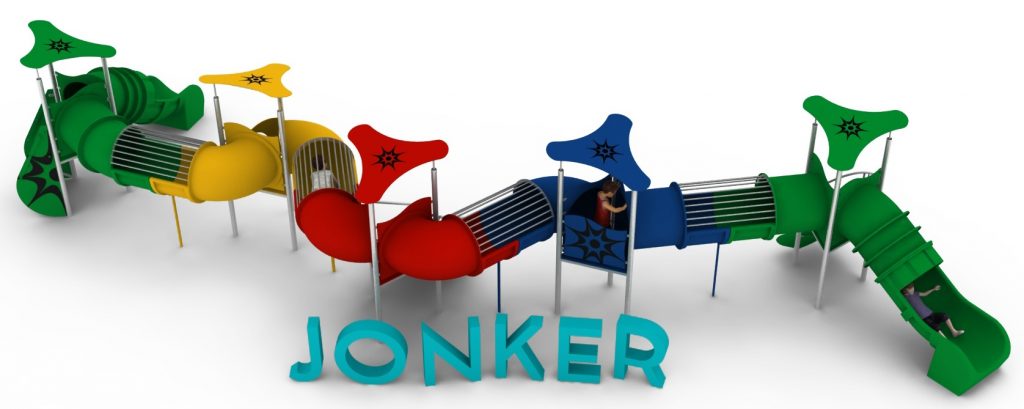 Structure de jeu en corde pour aire de jeux exterieure - JONKER
