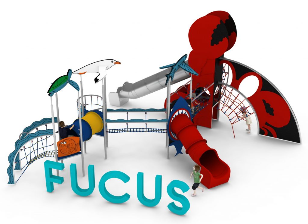 Structure de jeu en corde pour aire de jeux exterieure - FUCUS