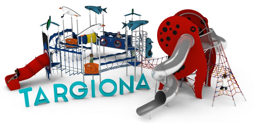 Structure de jeu en corde pour aire de jeux exterieure - TARGIONA