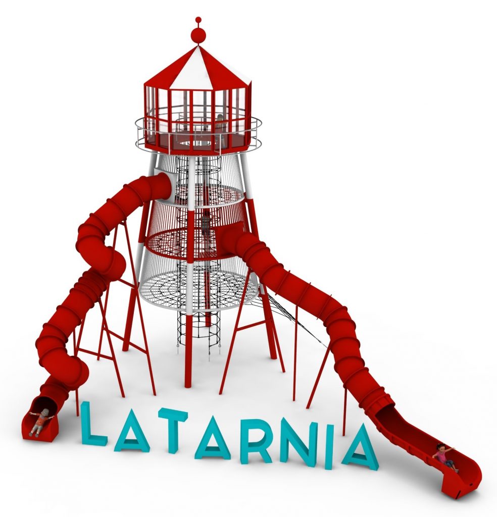 Structure de jeu en corde pour aire de jeux exterieure - PHARE