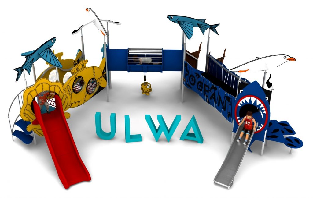 Structure de jeu en corde pour aire de jeux exterieure - ULWA