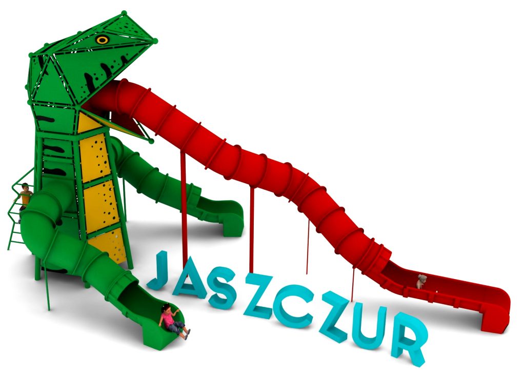 Structure de jeu en corde pour aire de jeux exterieure - LEZARD