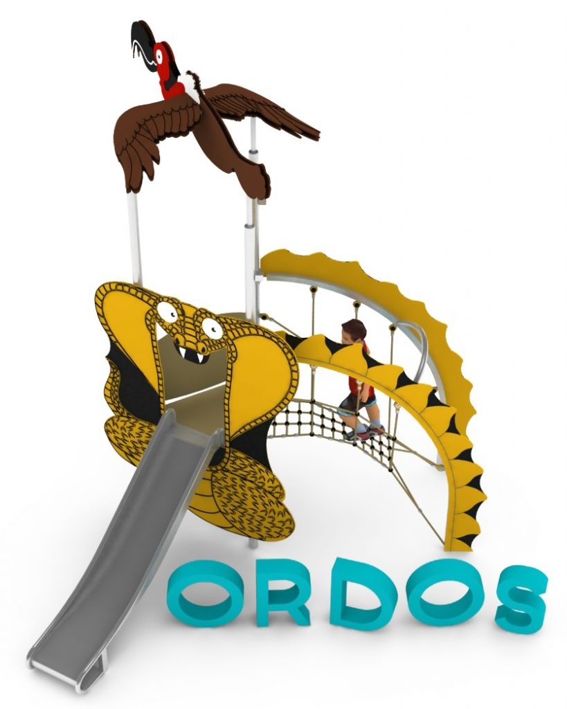 Structure de jeu en corde pour aire de jeux exterieure - ORDOS