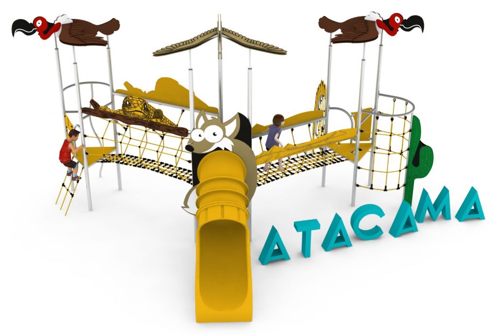 Structure de jeu en corde pour aire de jeux exterieure - ATACAMA