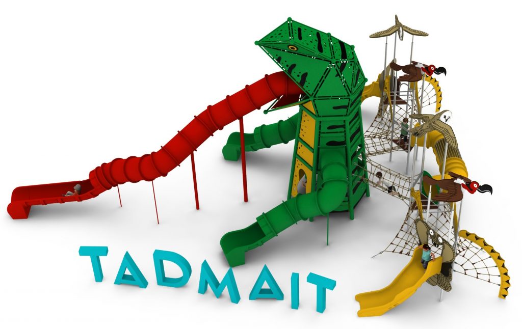 Structure de jeu en corde pour aire de jeux exterieure - TADMAIT