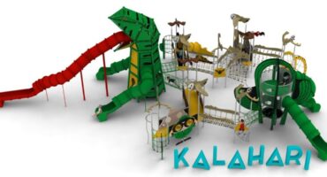 Structure de jeu en corde pour aire de jeux extérieure - KALAHARI