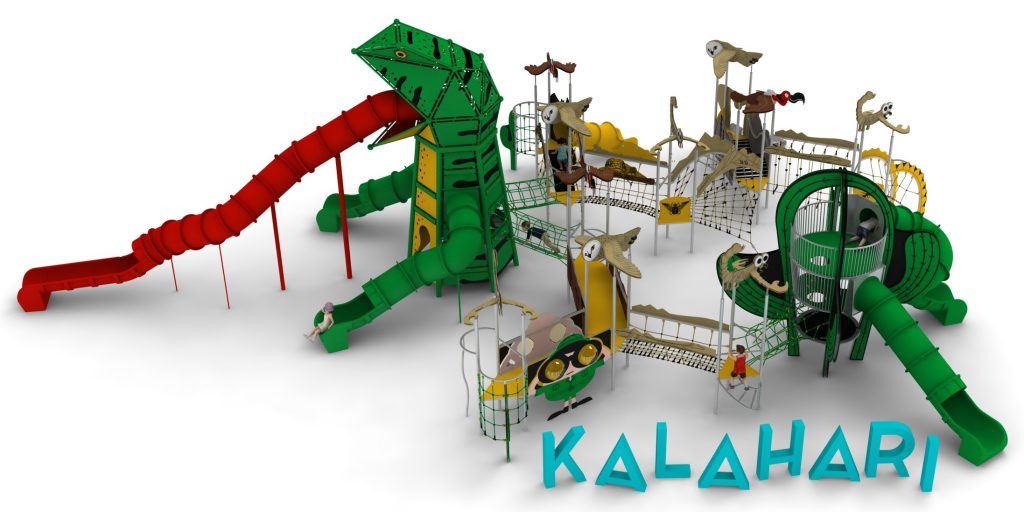 Structure de jeu en corde pour aire de jeux exterieure - KALAHARI