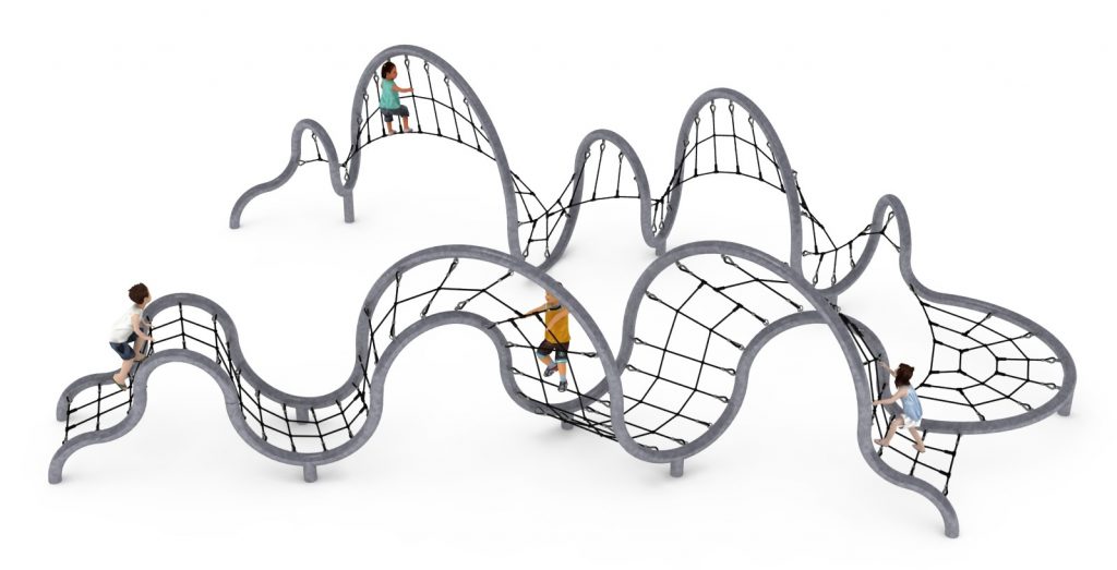 structure tubulaire de jeu roodix pour aire de jeux exterieure