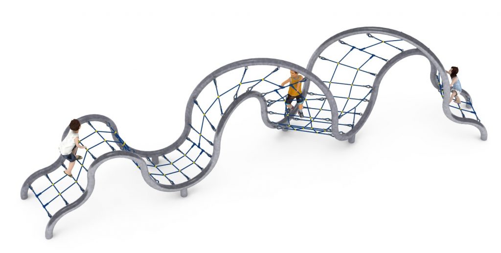 structure tubulaire de jeu miniroodix pour aire de jeux exterieure