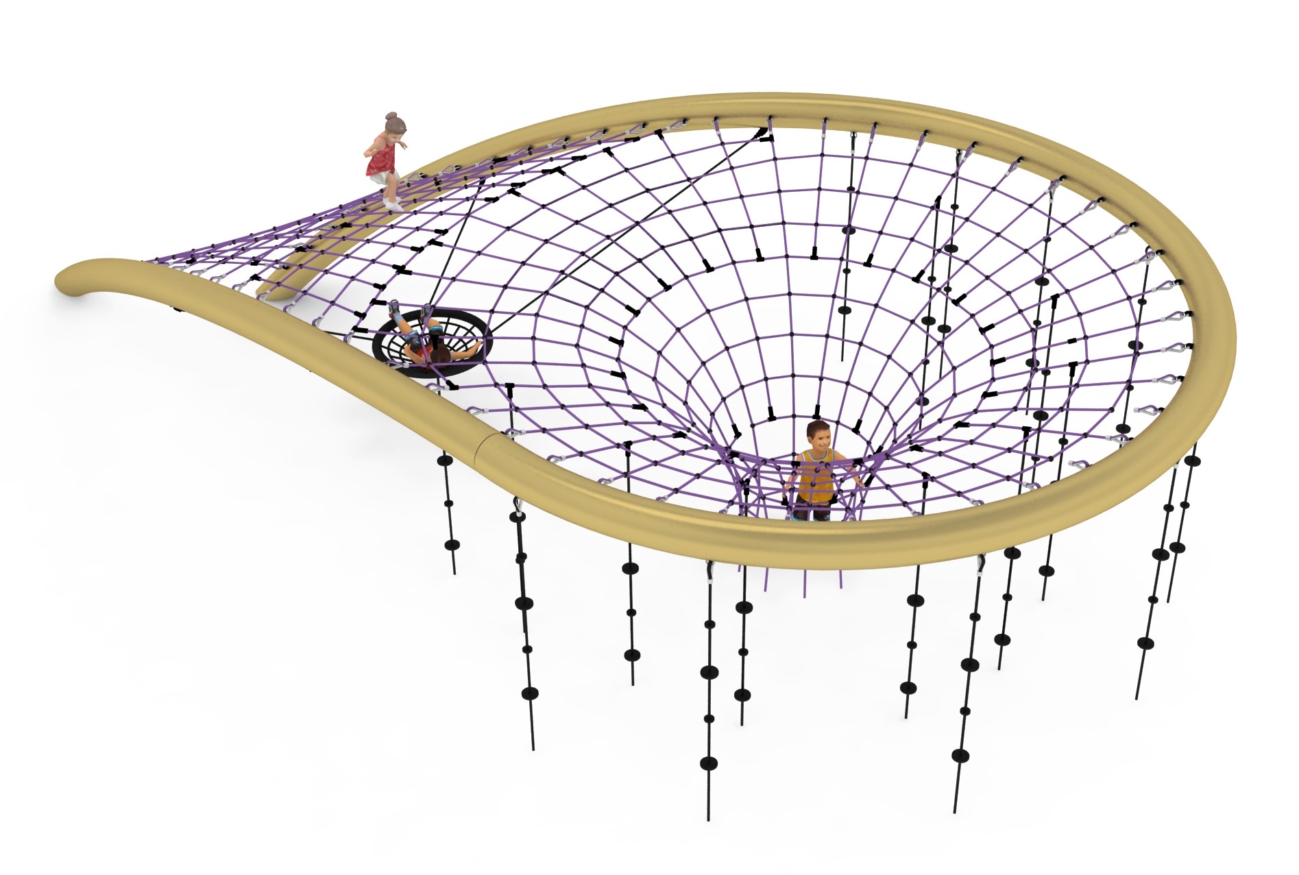 structure tubulaire de jeu zosma pour aire de jeux exterieure