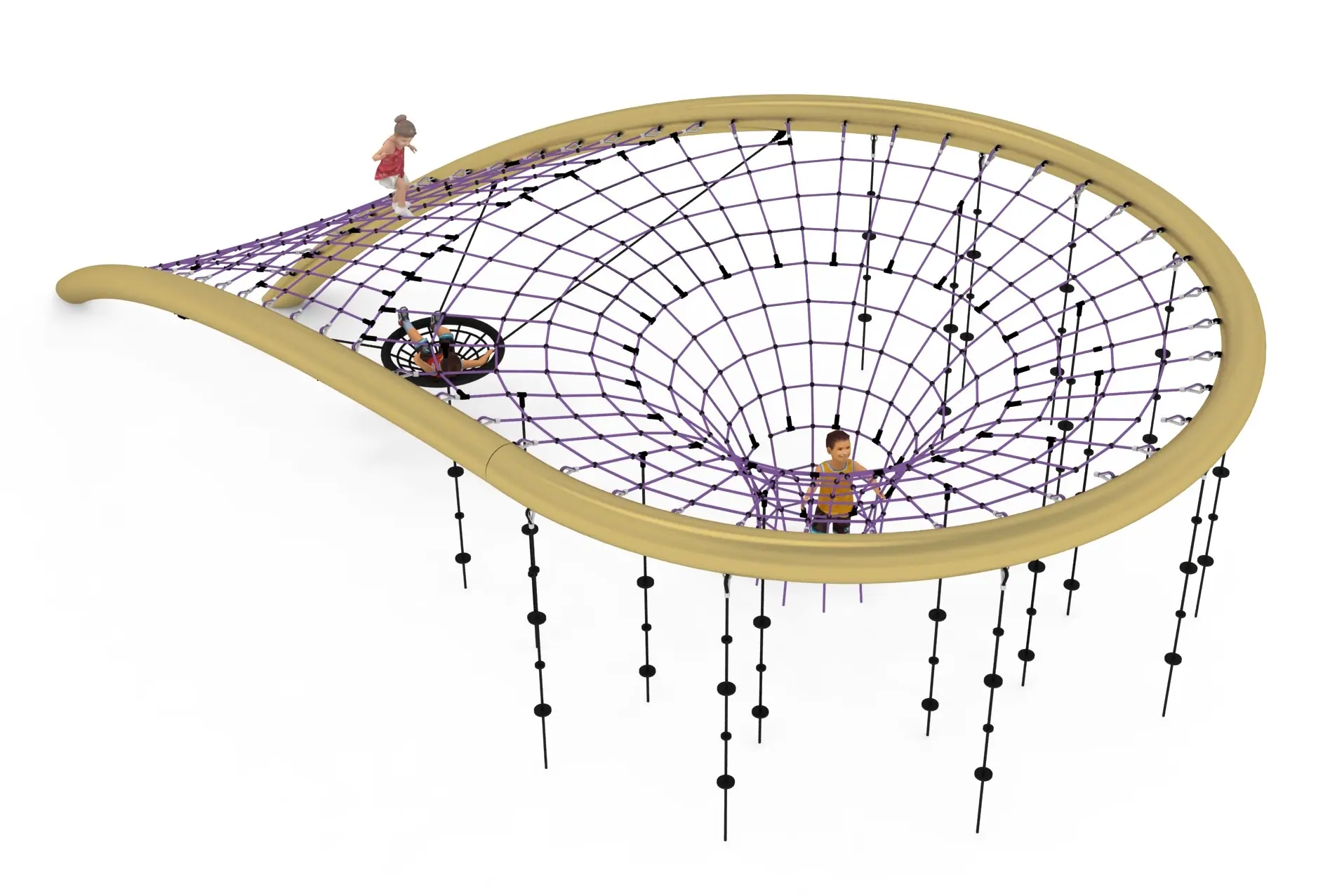Double Eight - Twin-Loop Structure with Rope Tunnels