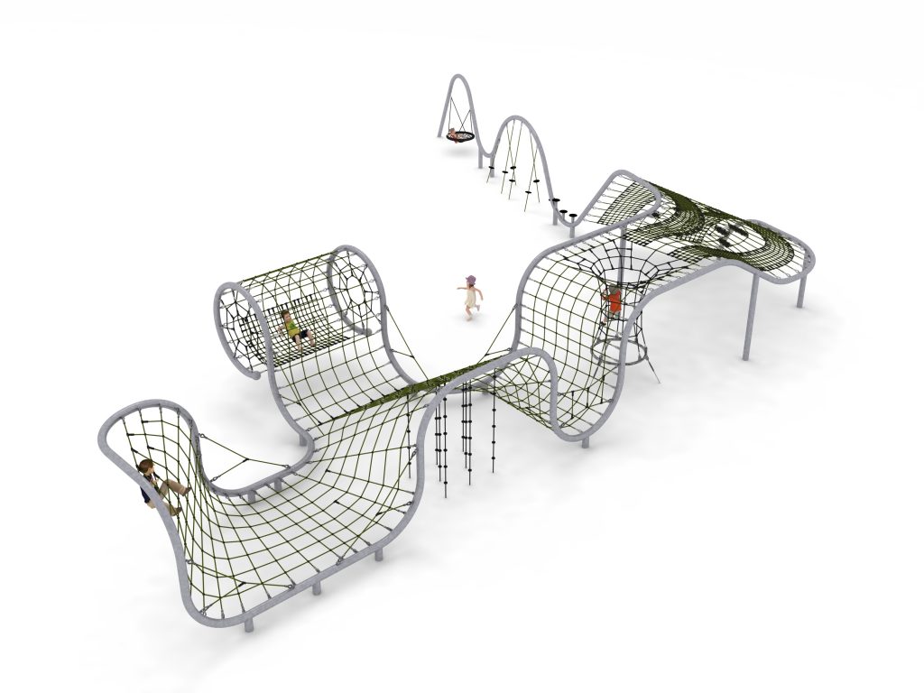 structure tubulaire de jeu shaula pour aire de jeux exterieure