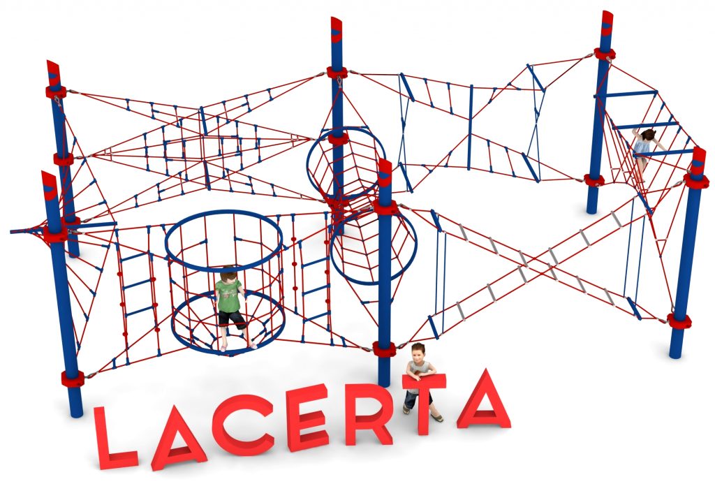 Structure de jeu en corde pour aire de jeux