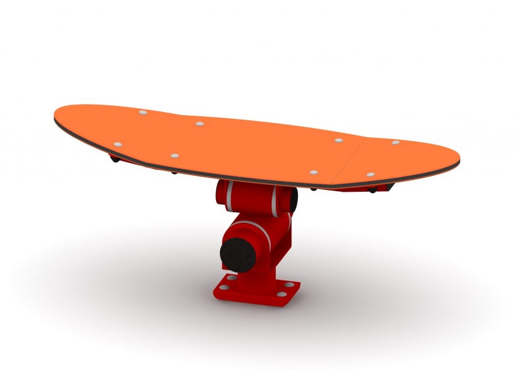 bascule à ressort pour aire de jeux, modèle planche de surf