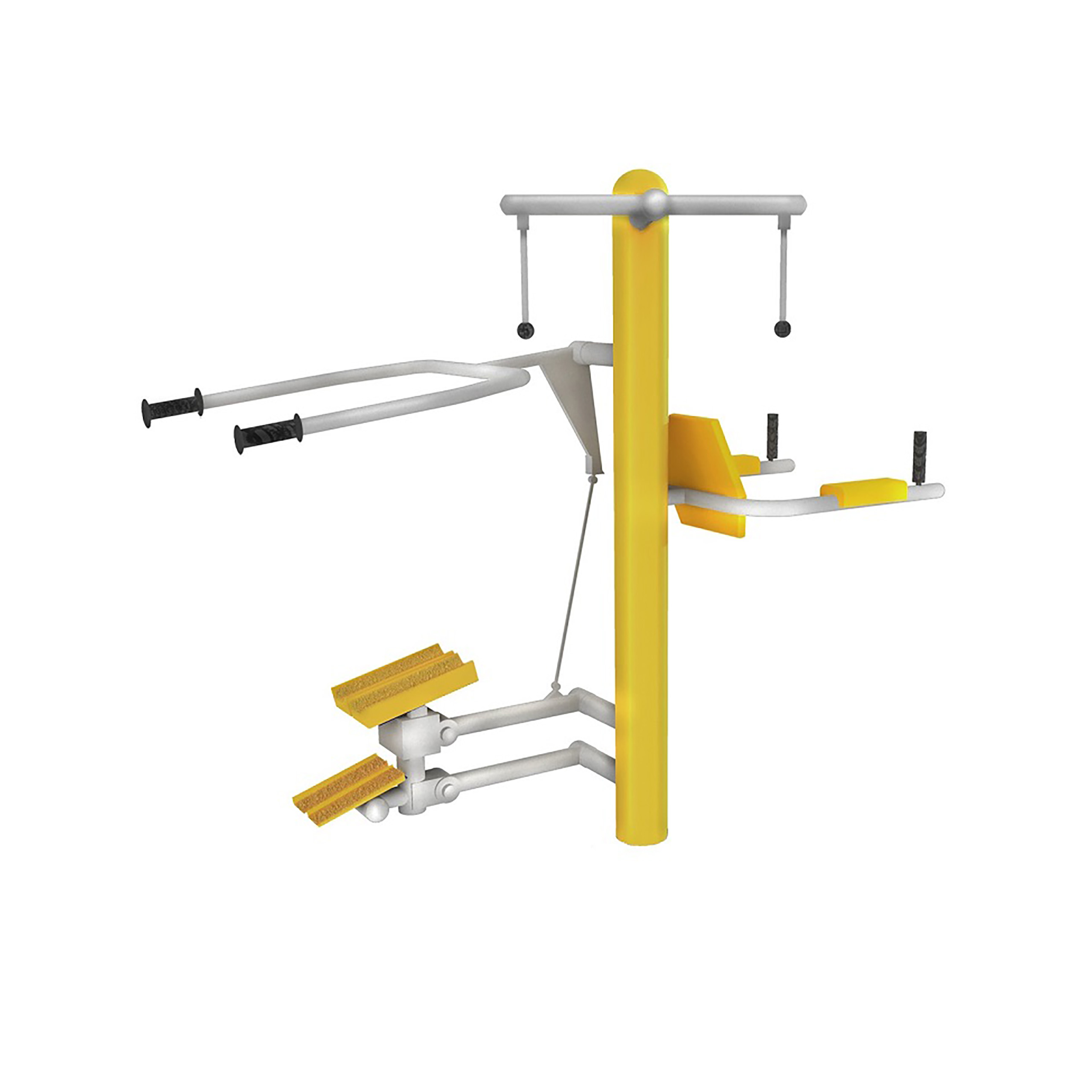 TRAINER 3 Stations Multifonction pour PMR - appareil de fitness exterieur PMR