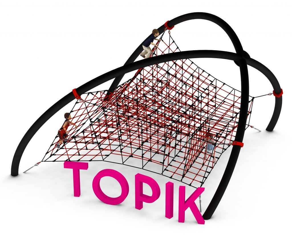 topik dôme incliné en corde labyrinthe