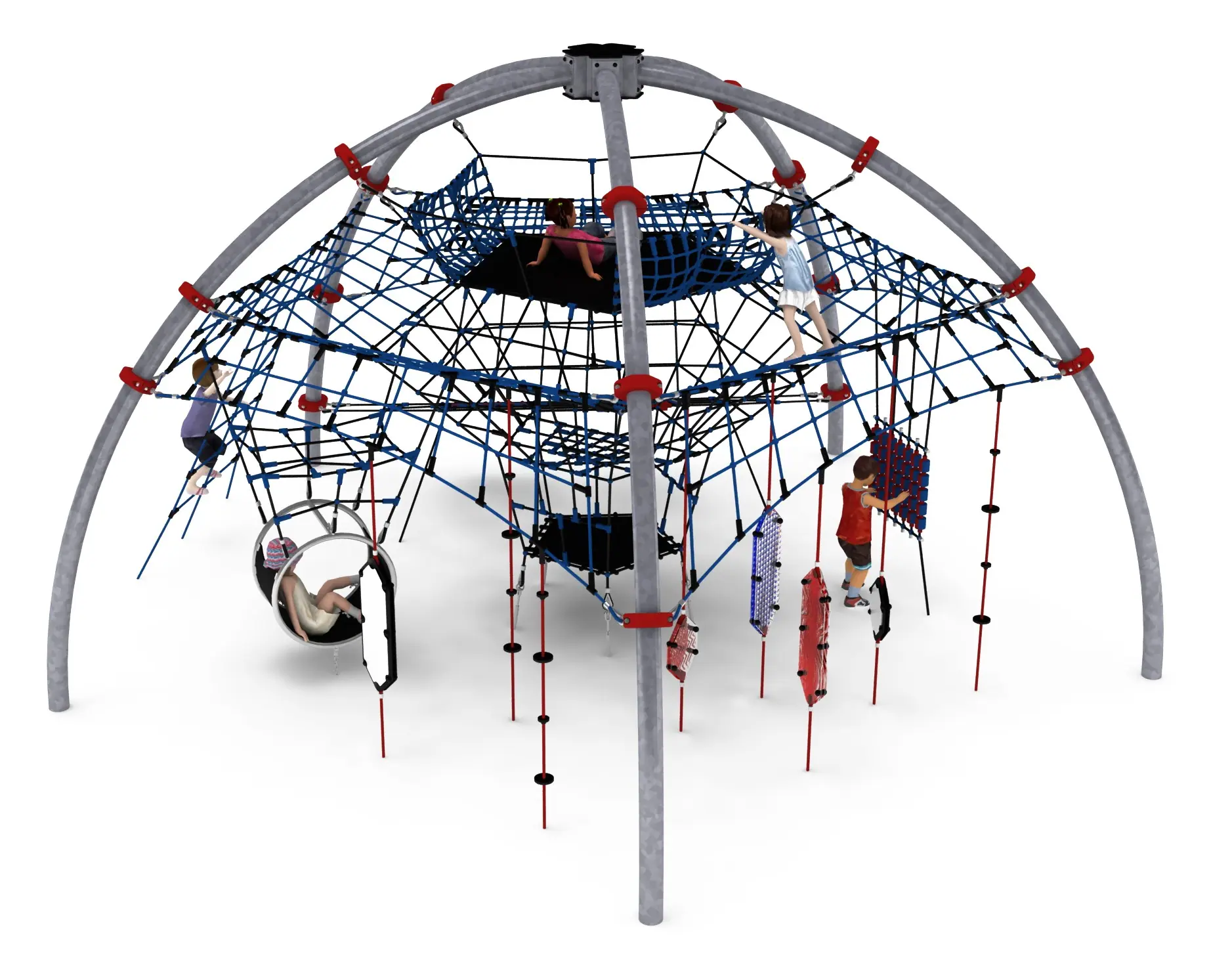 SPICA - Three-Arch Convergent Rope Play Structure