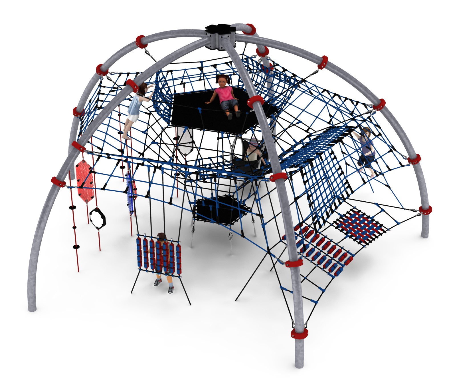 riegel structure de jeu en corde à arches sensorielles vue 2