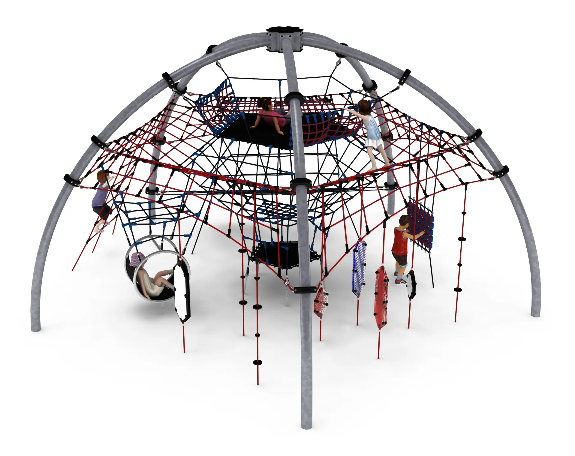 RIEGEL - Five-Arch Sensory Rope Play Structure