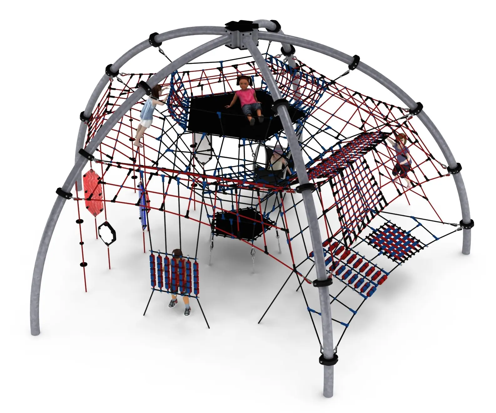 RIEGEL - Five-Arch Sensory Rope Play Structure