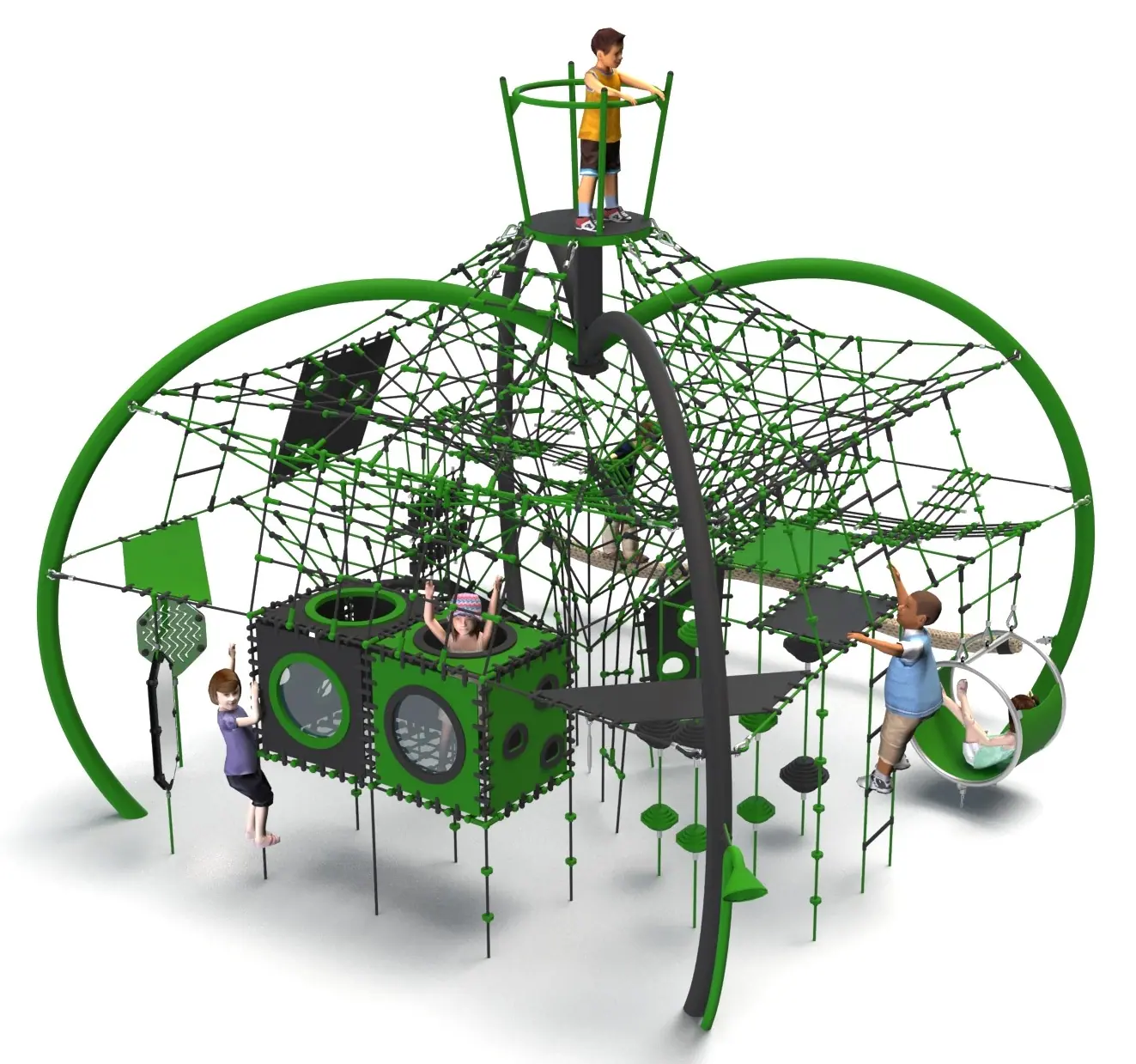 ATRIA Five-Level Rope Dome Climbing Structure
