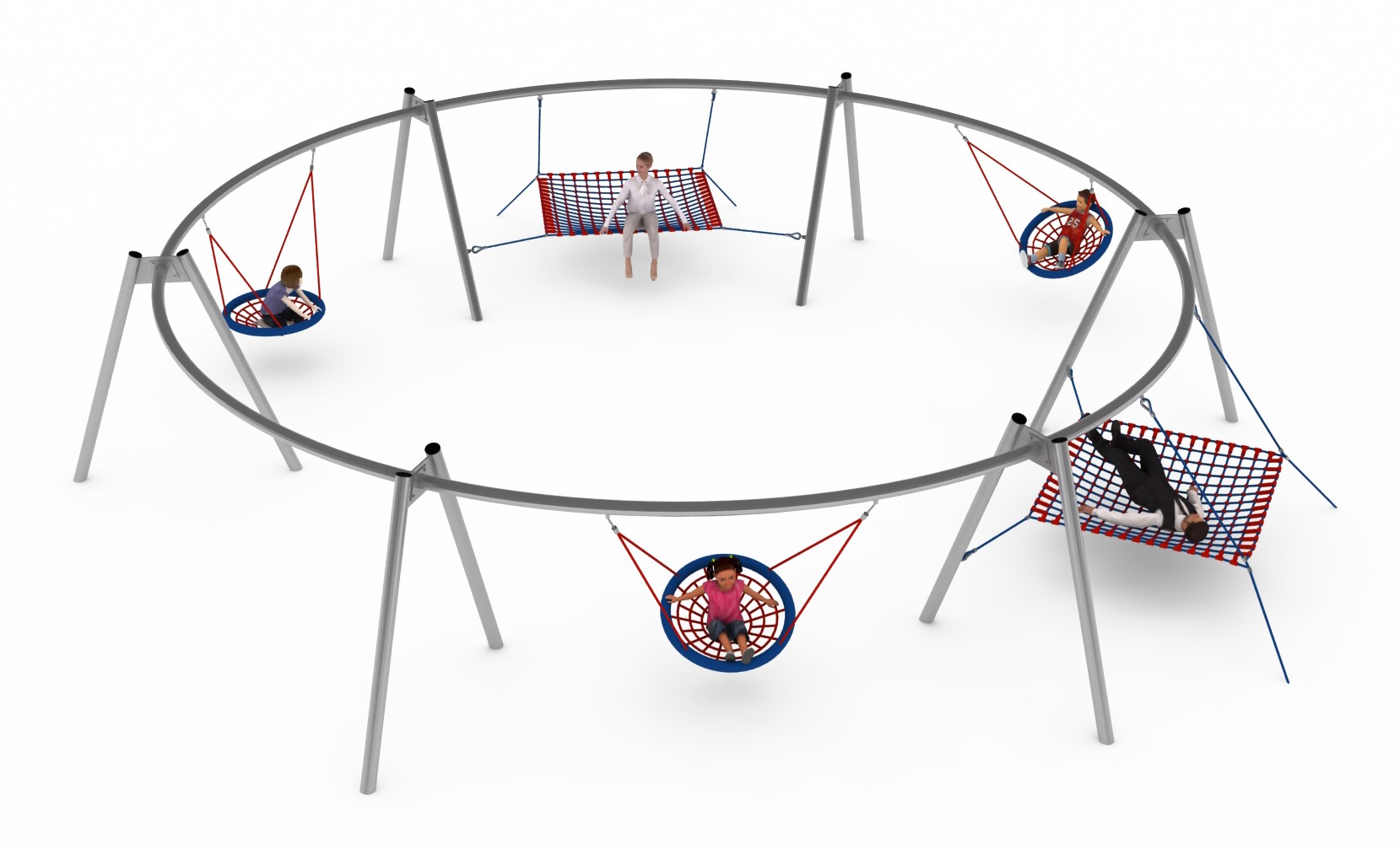 balancoire nid grand format pour aire de jeux exterieure