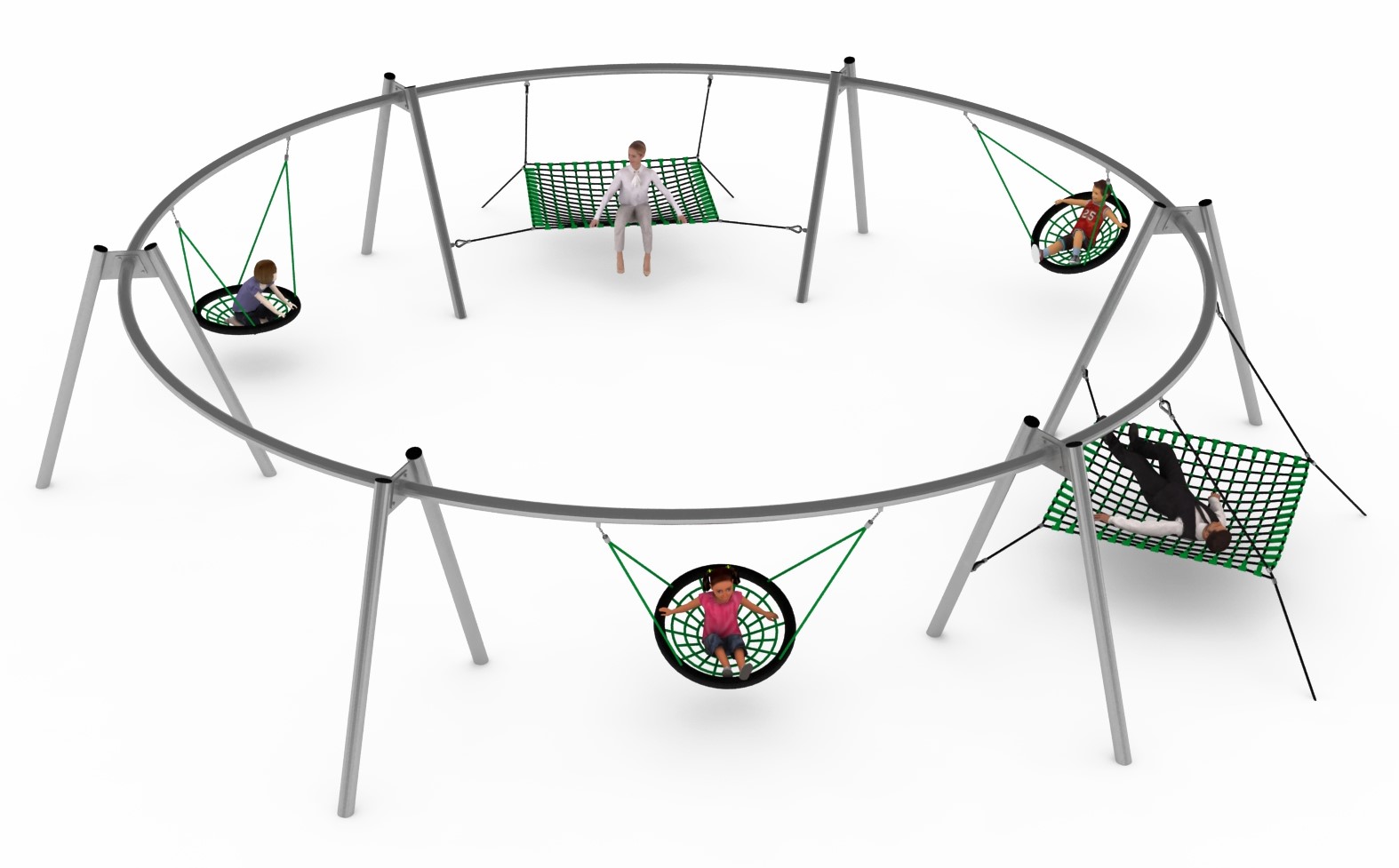 balancoire nid grand format pour aire de jeux exterieure