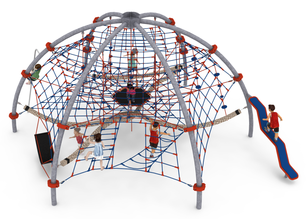 air dome dôme de cordes avec tube pompier
