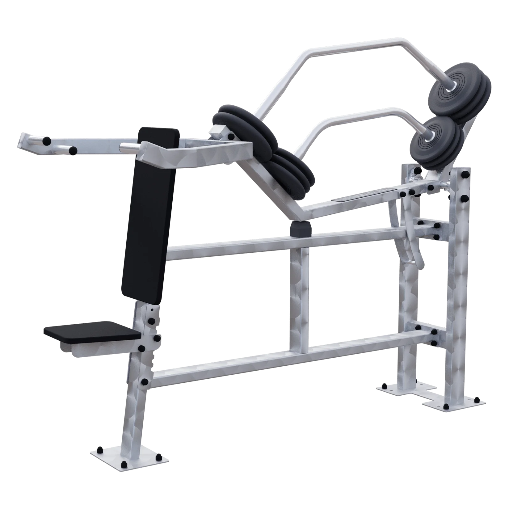 Appareil de musculation inox Développé épaules accès libre outdoor