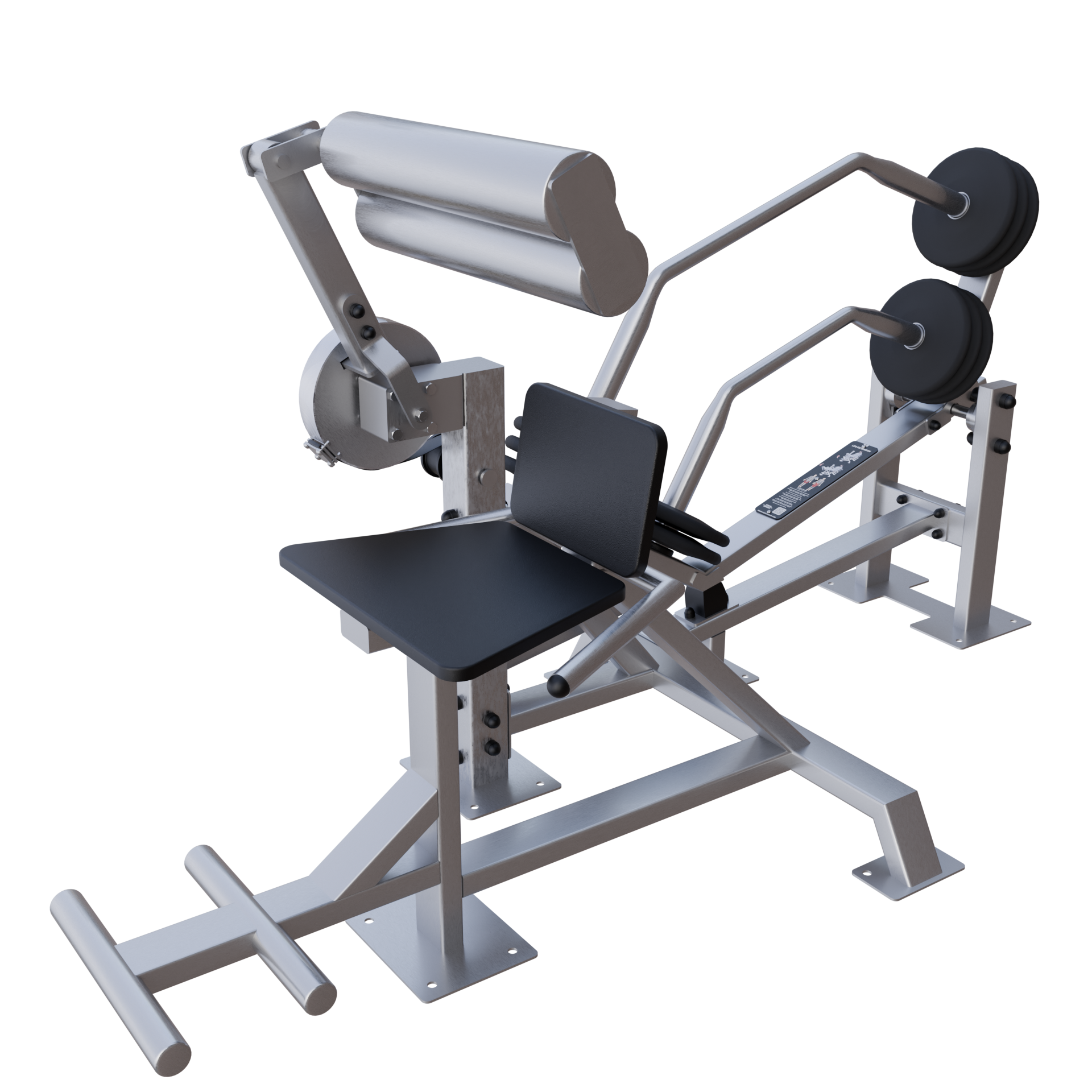 Appareil de musculation inox Extension lombaire assis outdoor