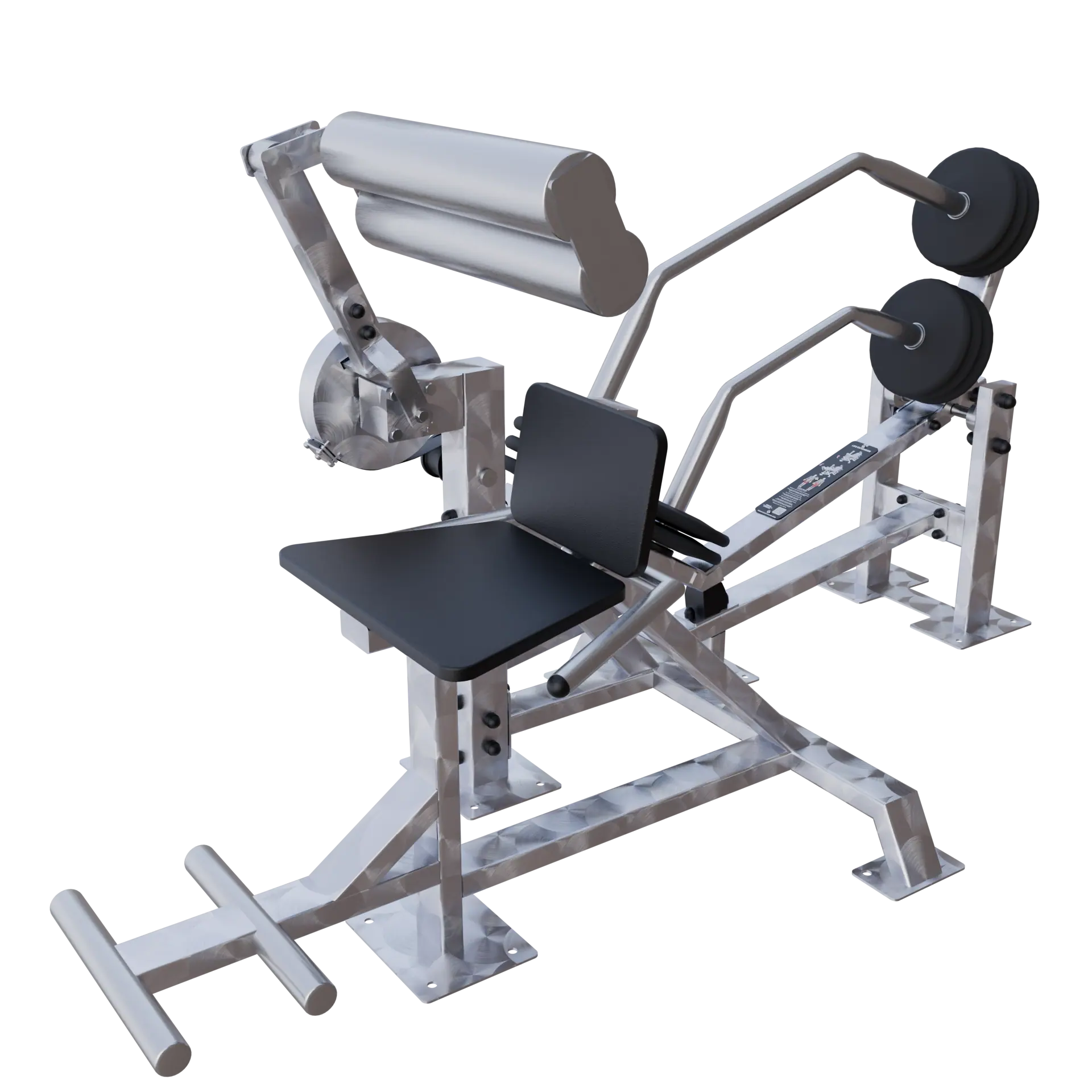 Appareil de musculation inox Extension lombaire assis outdoor