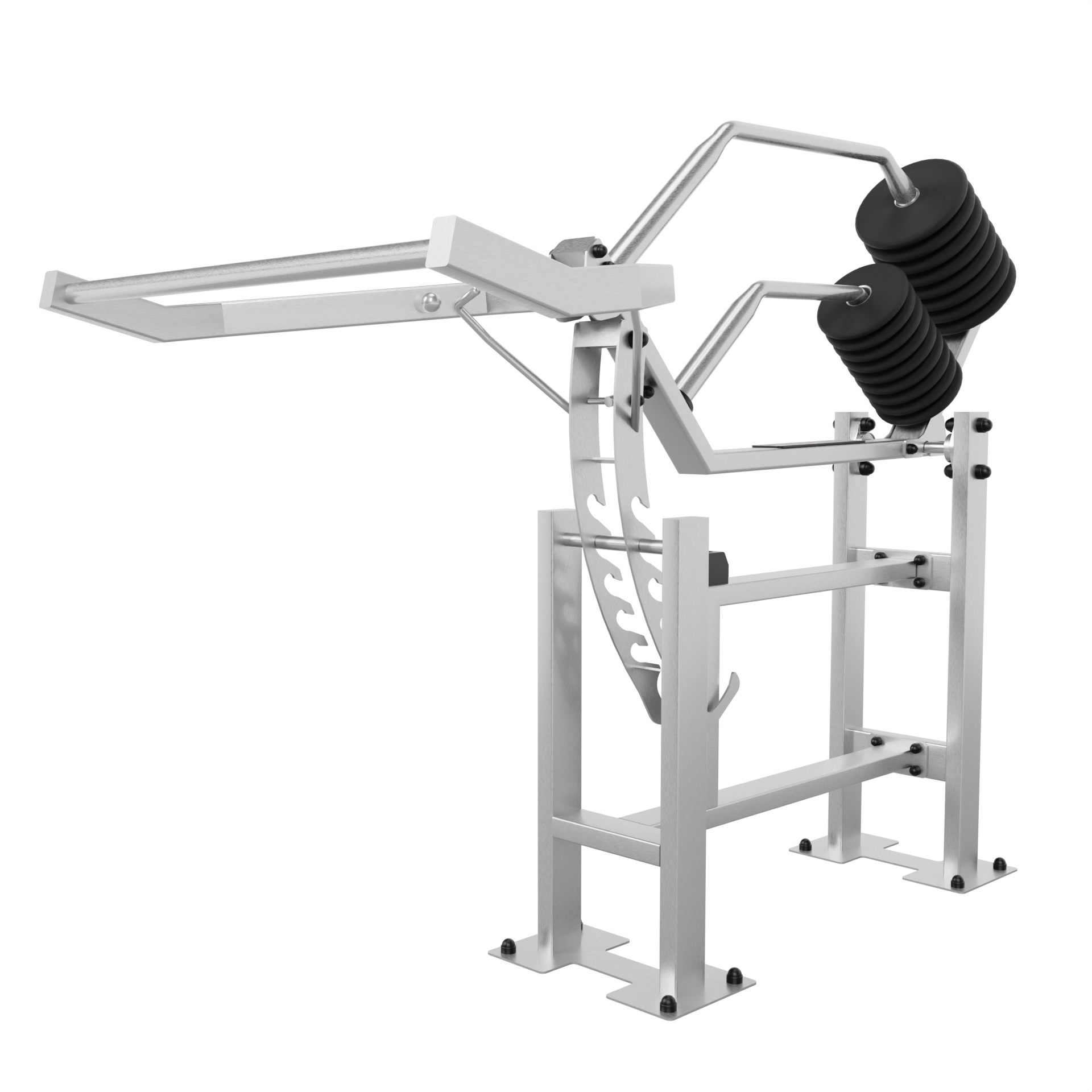 Appareil de musculation inox Squat Pro outdoor