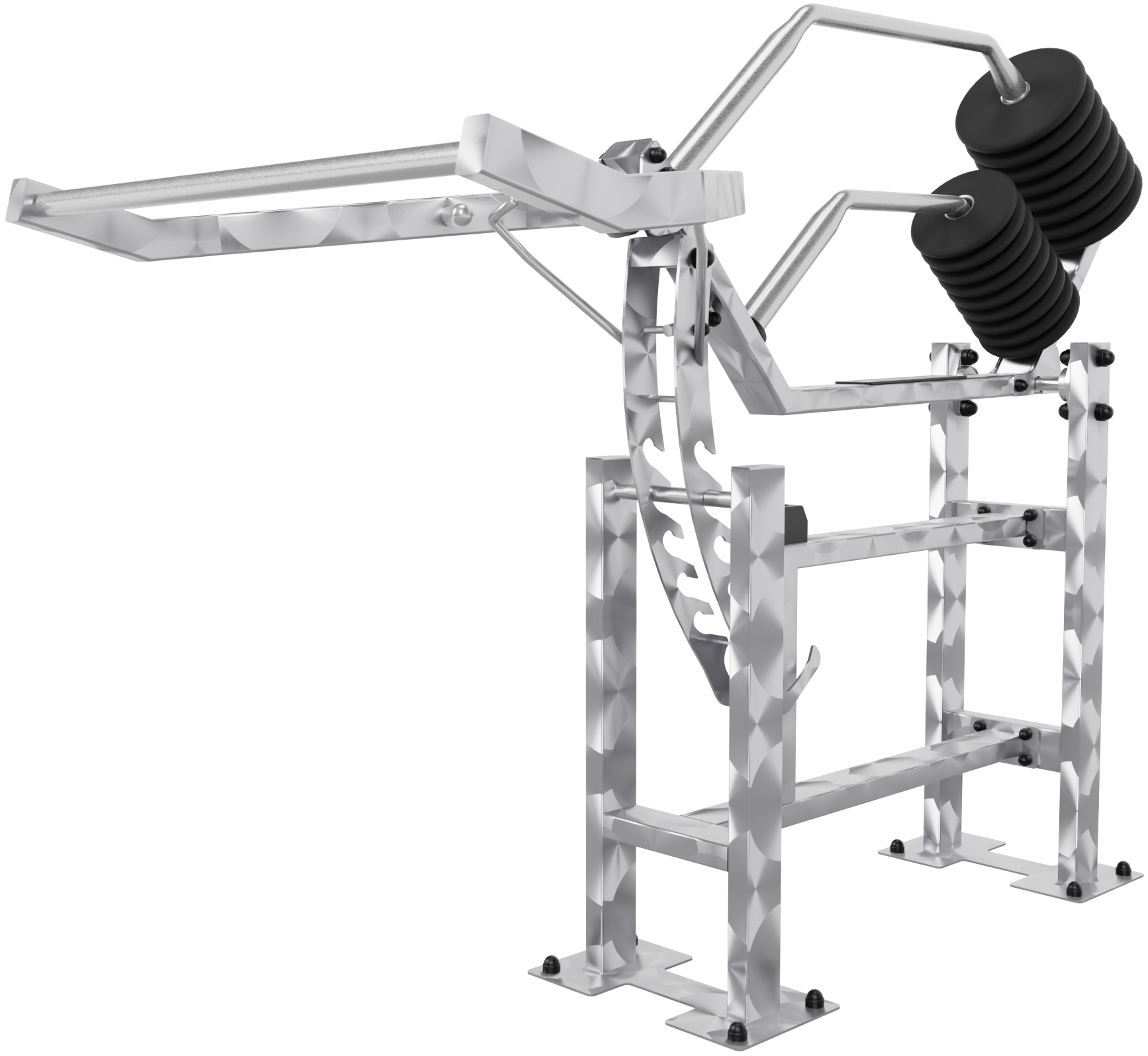 Appareil de musculation inox Squat Pro outdoor