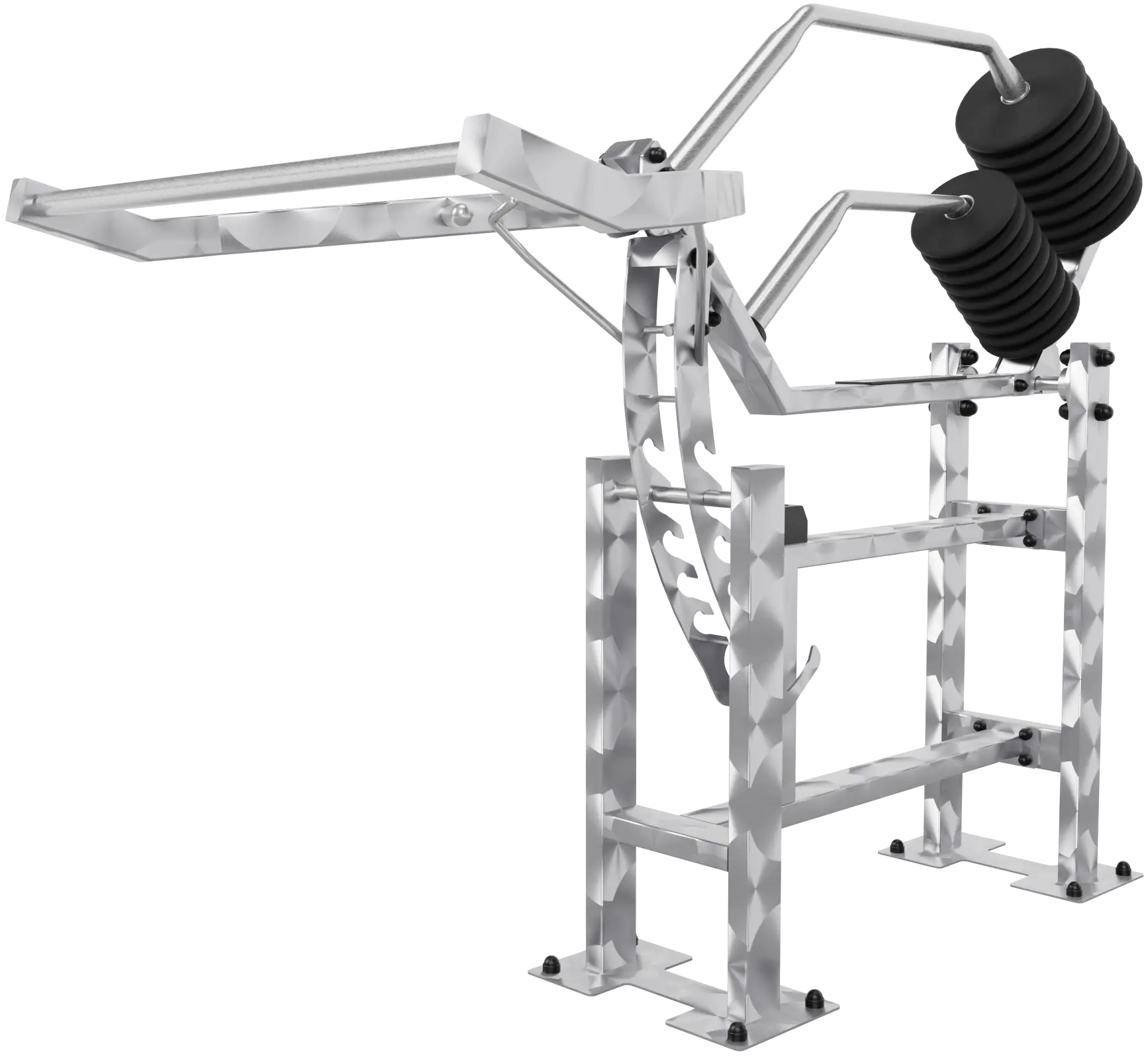Appareil de musculation inox Squat Pro outdoor