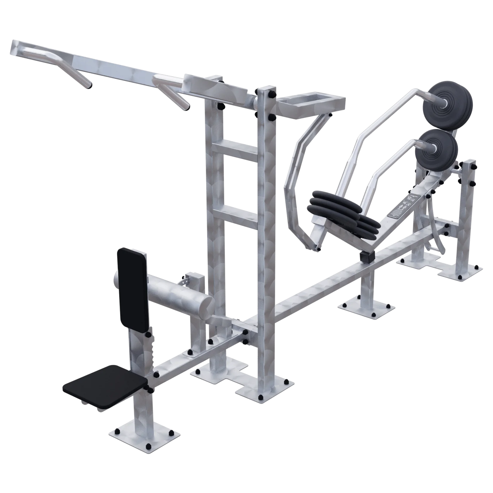 Appareil de musculation inox Tirage vertical accès libre outdoor
