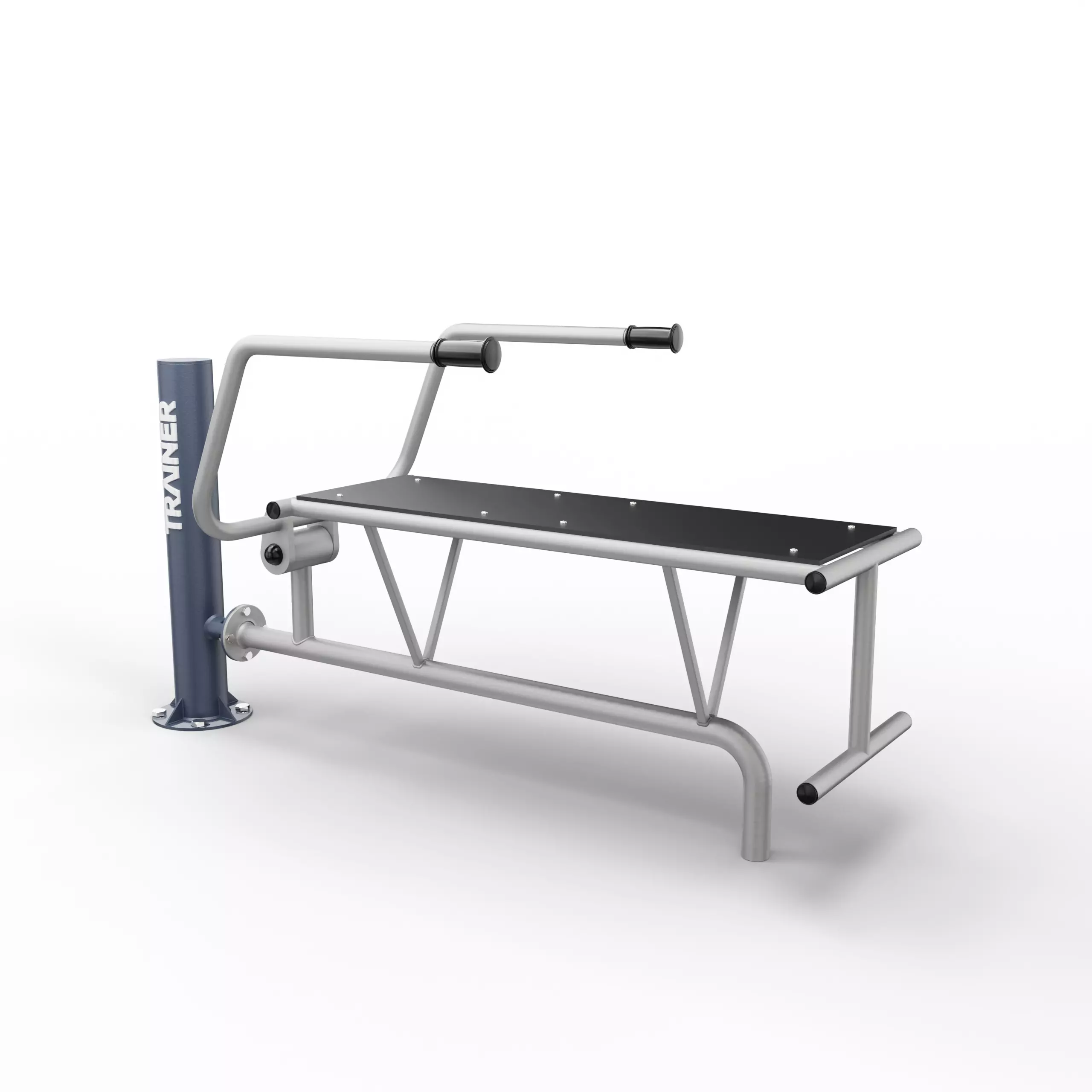 TRAINER Banc Plat Presse a Pectoraux - appareil de fitness exterieur