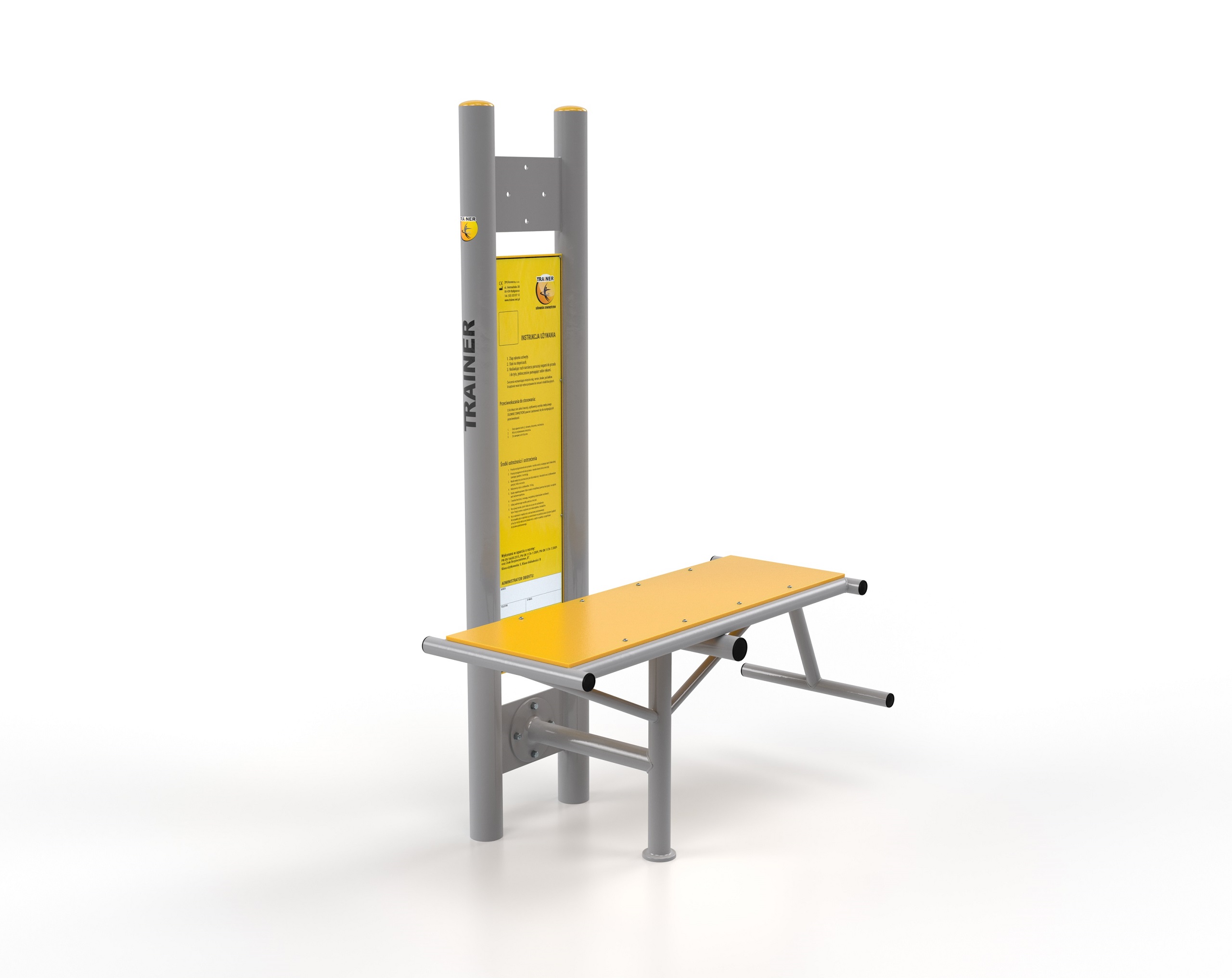 TRAINER Banc Training avec pylone - appareil de fitness exterieur