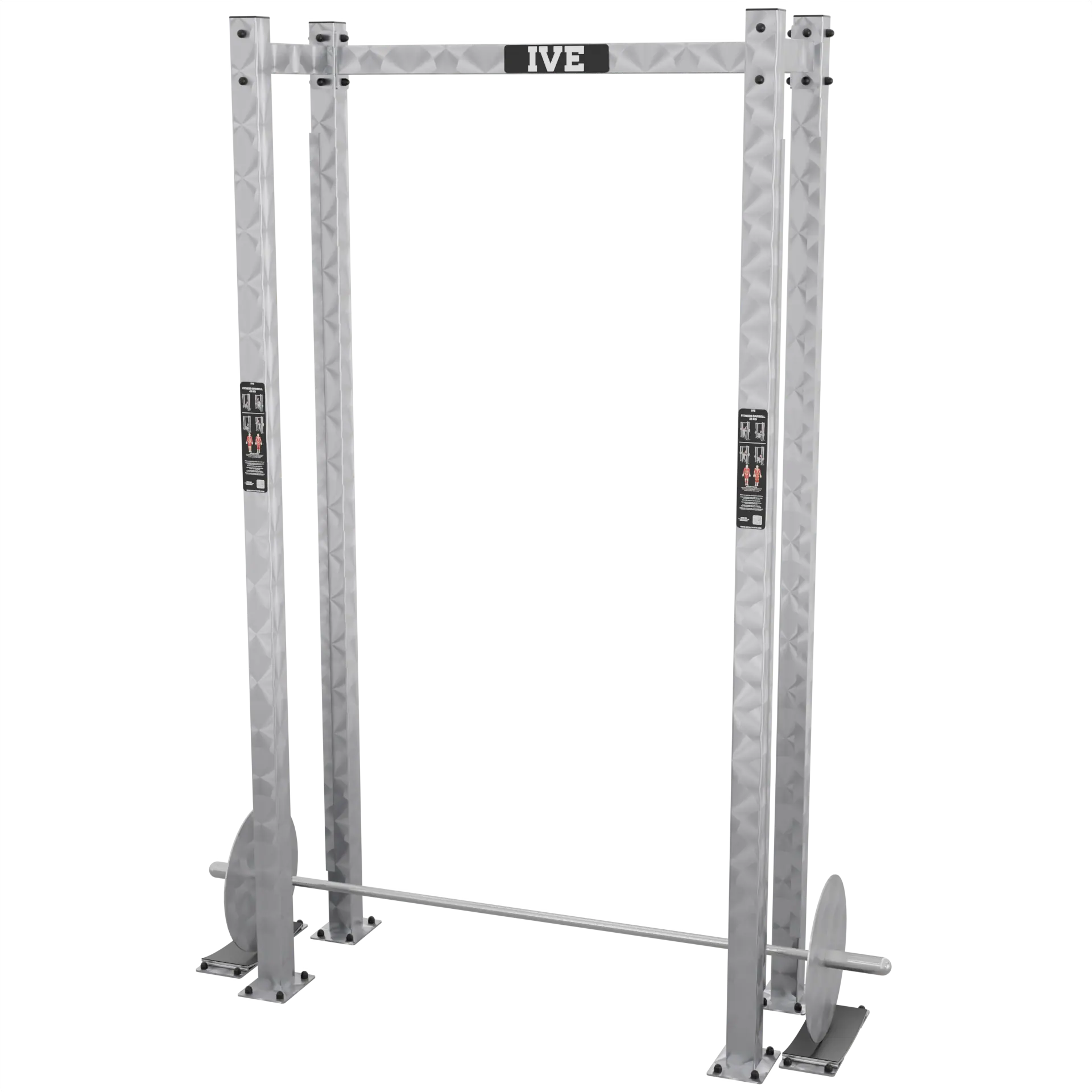 Barre de fitness lestée extérieure inox – vue 2