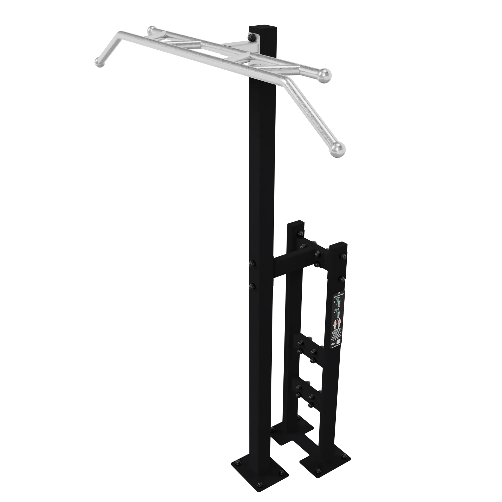 Barre de traction extérieure inox 7 prises – vue 2