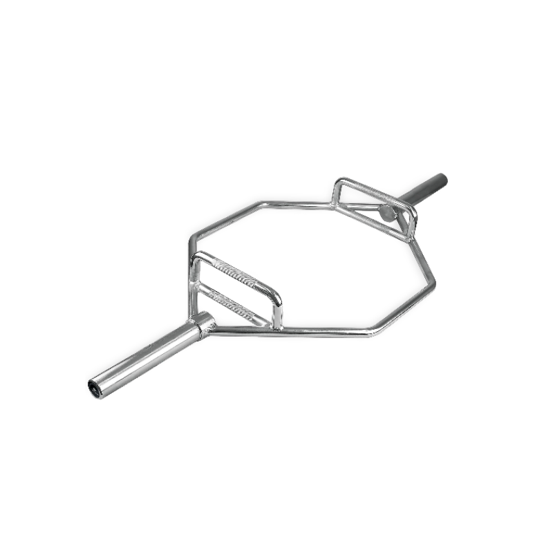 barre olympique hexagonale chromee bodytone 120cm 50mm