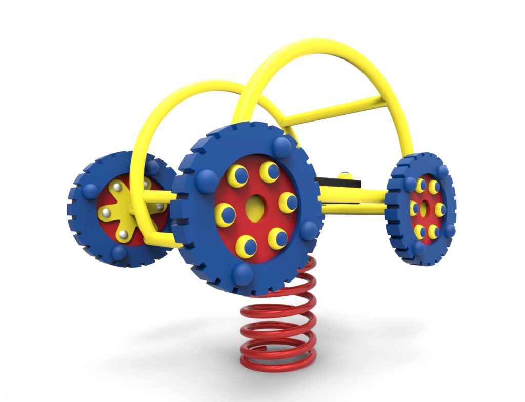bascule à ressort pour aire de jeux, modèle buggy