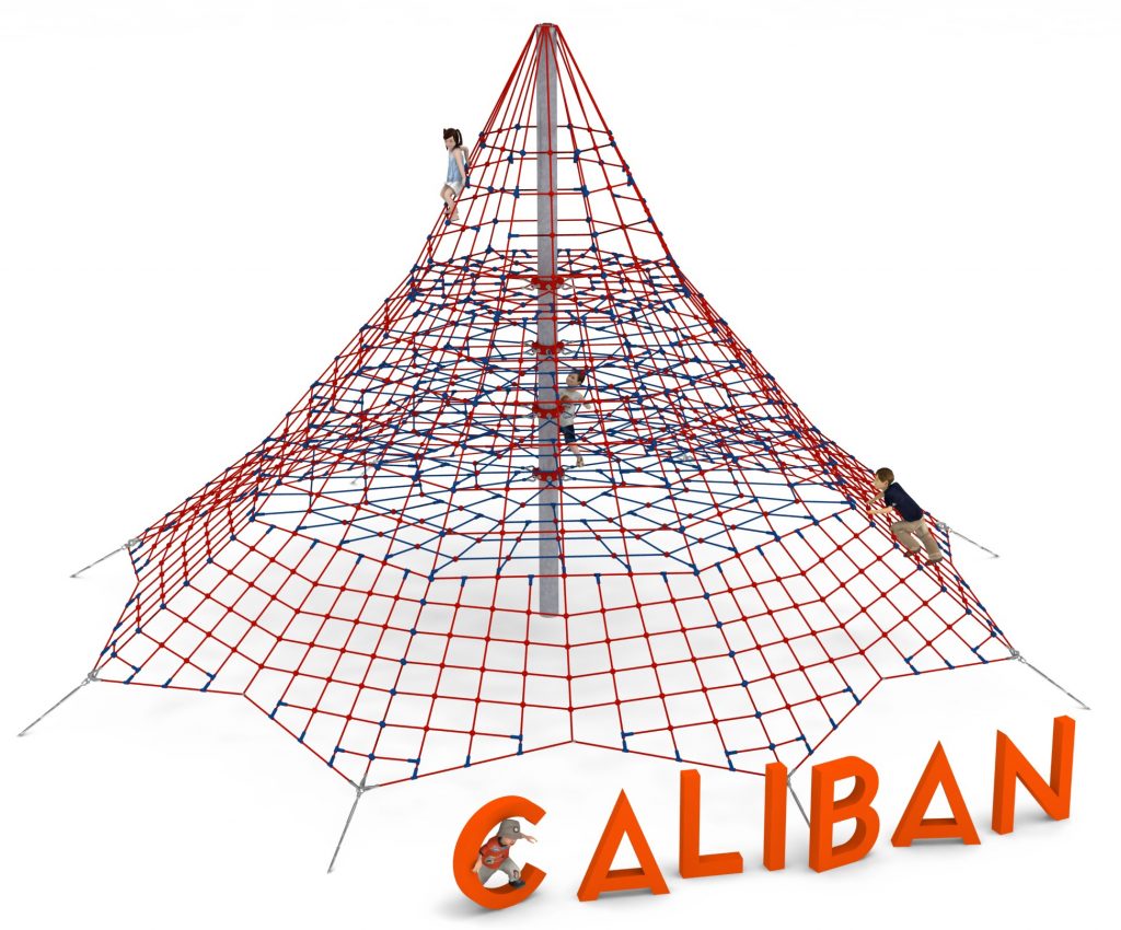 pyramide de jeu en corde 7 m pour aire de jeux exterieure