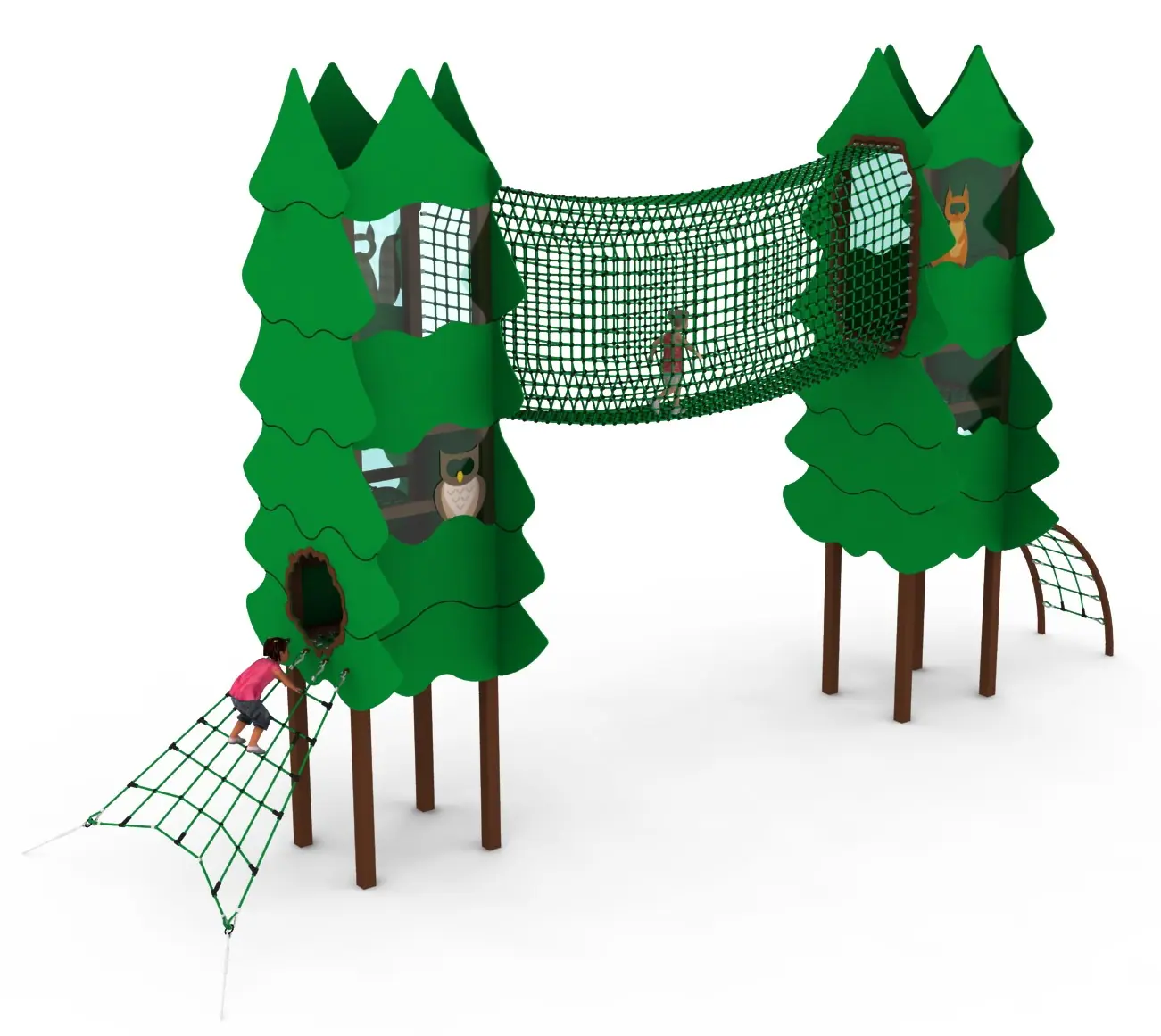 Construction Excavator - Rope Play Structure