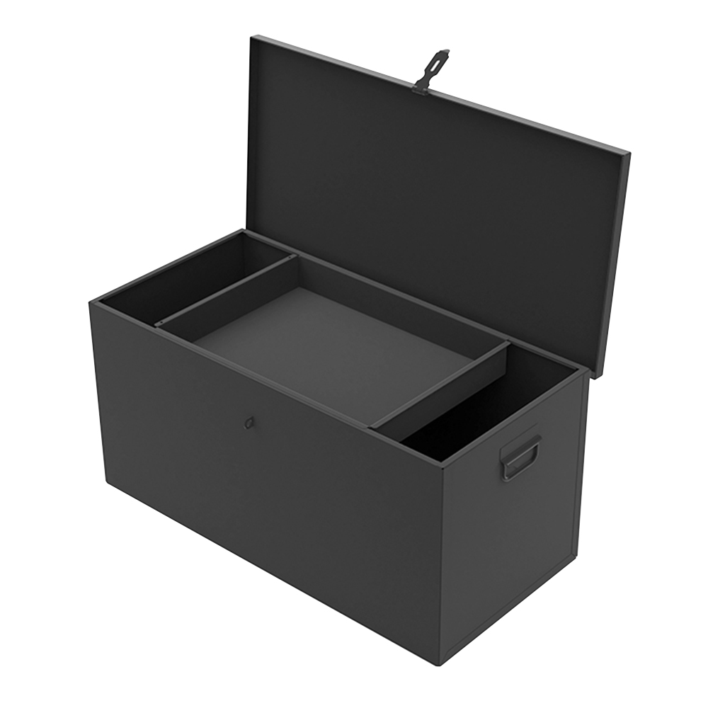 Coffre de rangement métallique avec plateau 1000 x 480 x 480 mm – 230 L (CR1048B)