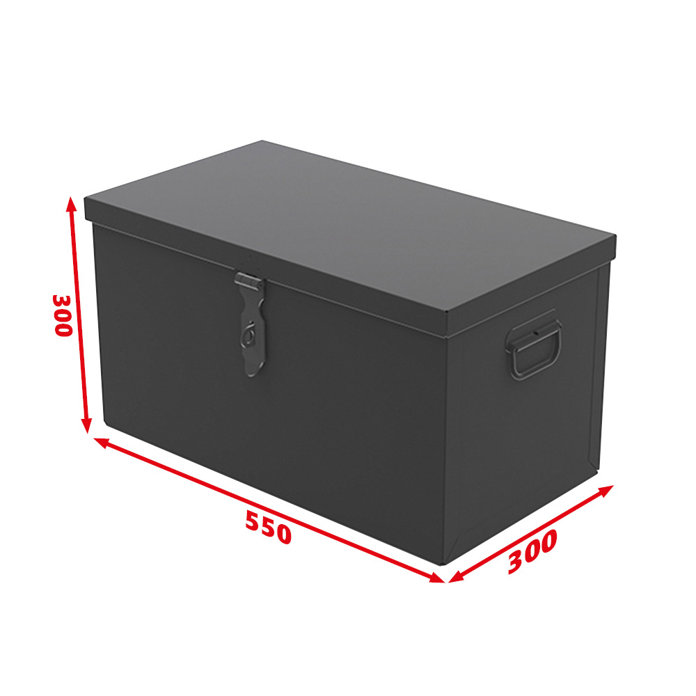 Coffre de rangement métallique 550 x 300 x 300 mm – 50 L (CR550)