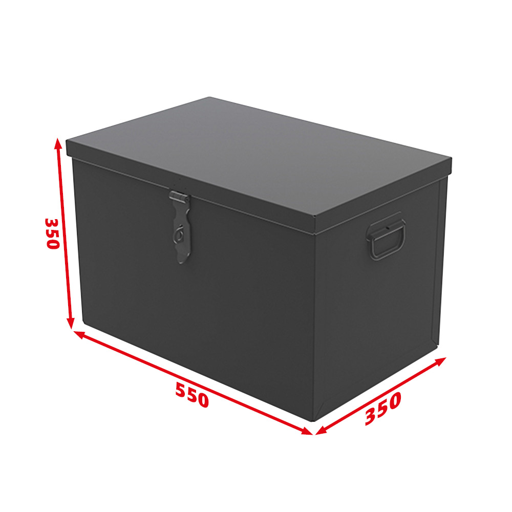 Coffre de rangement métallique 550 x 350 x 350 mm – 65 L (CR570)