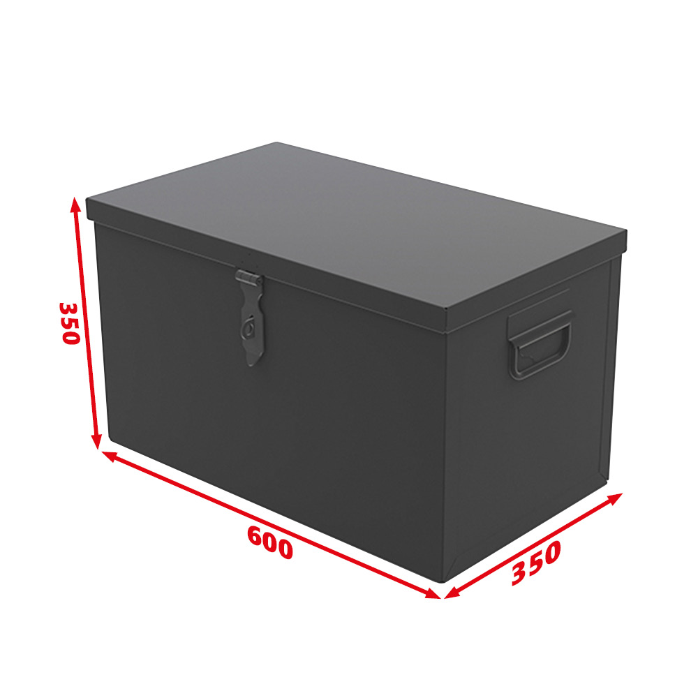 Coffre de rangement métallique 600 x 350 x 350 mm – 70 L (CR600)